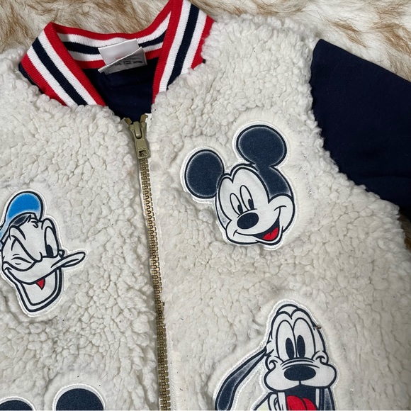 Disney toddler Sherpa baseball jacket - Picture 3 of 6